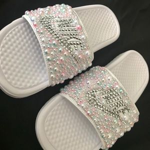 Bedazzled Custom Nike Slides